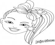 jojo siwa colorful hair coloring page printable