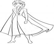 Printable elsa frozen 2 strong woman coloring pages