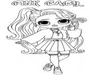 Printable pink baby lol omg coloring pages
