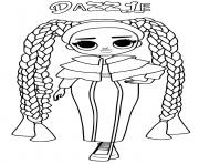 Printable dazzle lol omg coloring pages