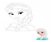 Printable Princess Elsa coloring pages