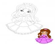 Printable Young Princess coloring pages