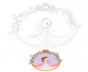 Printable Baby Princess Crown coloring pages