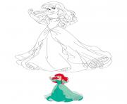 Printable Disney Princess Ariel coloring pages