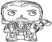Printable funko pop marvel avengers thor coloring pages