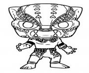 Printable funko pop marvel black panther coloring pages
