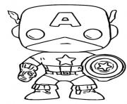 Printable funko pop marvel captain america coloring pages