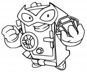 Printable superzings lock down coloring pages