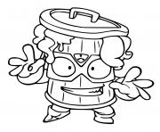 Printable superzings max stink coloring pages