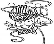 Printable superzings tangle boy coloring pages