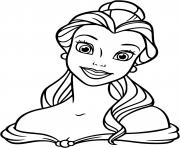 Printable princess disney belle beauty and the beast coloring pages