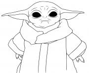 Printable bebe yoda kids 50 years old coloring pages