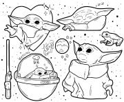 Printable force sensitive jedi grand master yoda coloring pages
