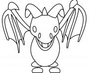 Printable Roblox Adopt Me Frost Dragon Fly coloring pages