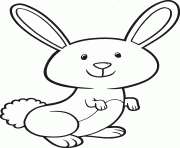 Printable cute rabbit bunny coloring pages