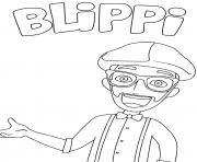 Printable blippi educational coloring pages
