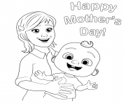 Printable Happy Mothers Day coloring pages
