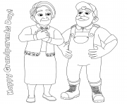 Printable Grandparents Day coloring pages