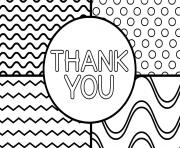 Printable thank you card coloring pages