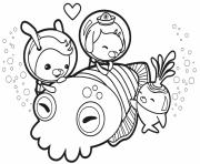 Printable cuddle with a cuttlefish octonauts coloring pages