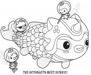 Printable the octonauts meet dunkie octonauts coloring pages
