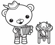 Printable captain barnacles old time band octonauts coloring pages