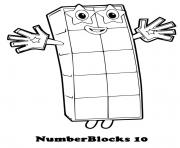 Numberblocks Coloring Pages Printable