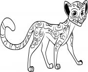 Printable Fuli Cheetah coloring pages