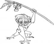 Printable Young Rafiki coloring pages