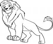 Printable Simba from Lion Guard coloring pages