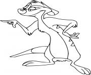 Printable Hyperactive Timon Meerkat coloring pages