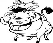 Printable Timon and Pumbaa coloring pages
