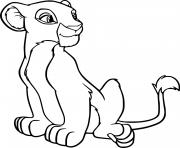 Printable Elegant Nala Lion coloring pages