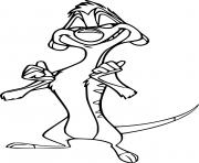 Printable Timon is Triumphantly coloring pages