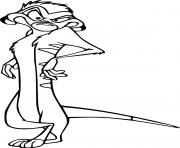 Printable Timon Meerkat coloring pages