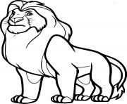 Printable Jovian Simba Lion coloring pages