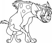 Printable Shenzi Hyena coloring pages