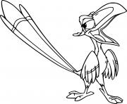 Printable Zazu Hornbill Talking coloring pages