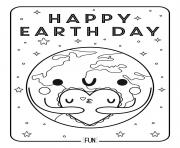 Printable happy earth day coloring pages