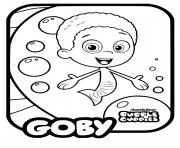 Printable Bubble Guppies Goby Nickelodeon coloring pages