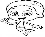 Printable goby bubble guppies coloring pages