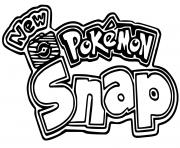 Printable pokemon snap logo pokemon snap coloring pages
