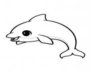 Printable cute kawaii dolphin coloring pages