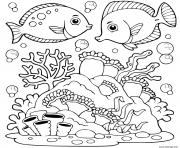 Printable the marine world sea animals coloring pages