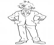 Printable My Hero Academia Denki Kaminari manga coloring pages