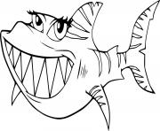 Cartoon Tiger Shark