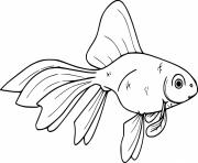 Printable Shubunkin Goldfish coloring pages