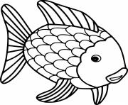 Printable Big Goldfish coloring pages