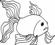 Printable Watonai Goldfish coloring pages