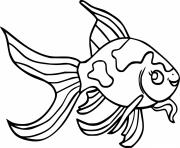 Printable Comet Goldfish coloring pages